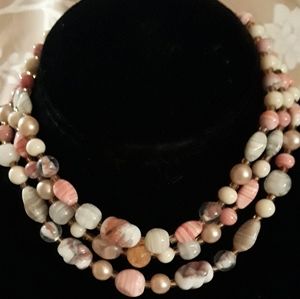 Vintage 3 strand necklace